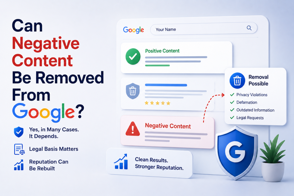 Can Negative Content Be Removed From Google?
