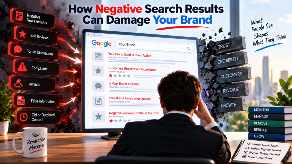 how negative search results can damage your brand