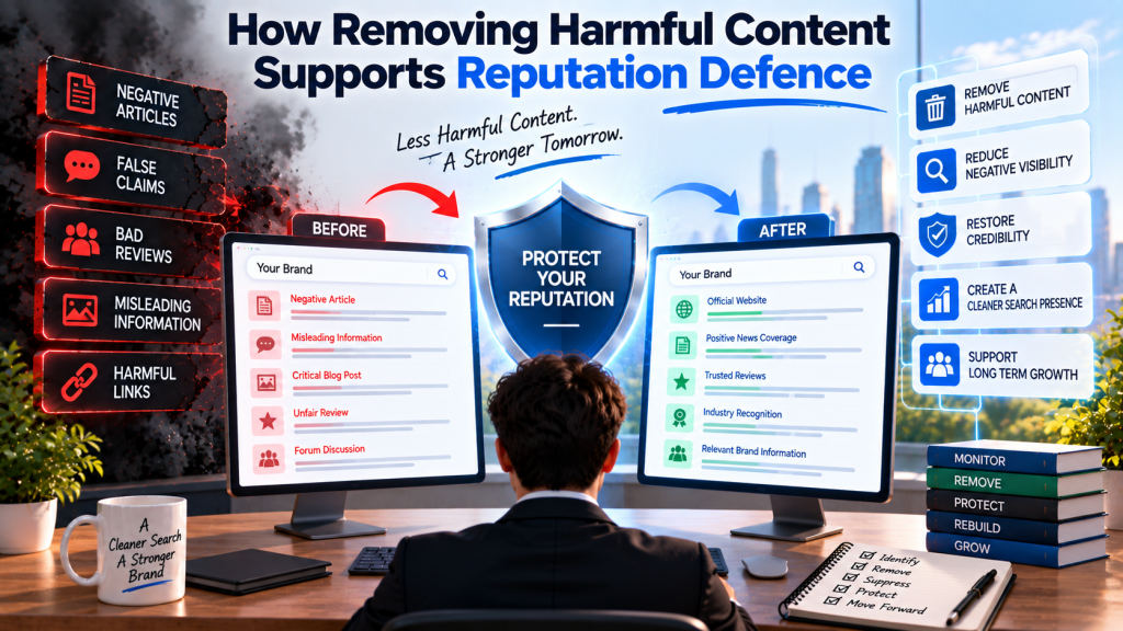 how removing harmful content supports reputation defence