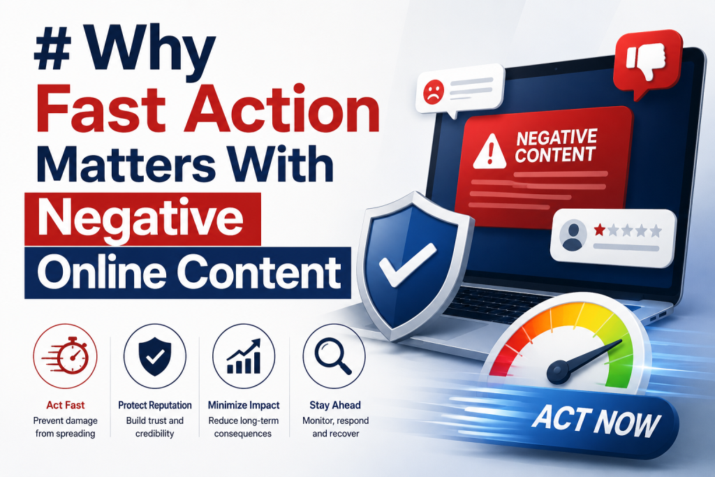 why fast action matters with negative online content